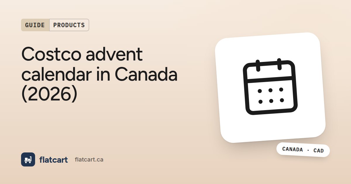 Illustration of a calendar beside the title "Costco advent calendar in Canada (2026)"