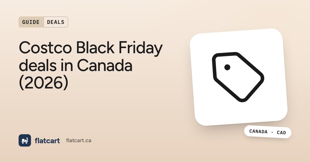 Illustration of a price tag beside the title "Costco Black Friday deals in Canada (2026)"