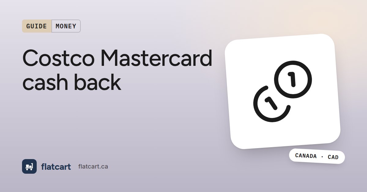 Illustration of a stack of coins beside the title "Costco Mastercard cash back"