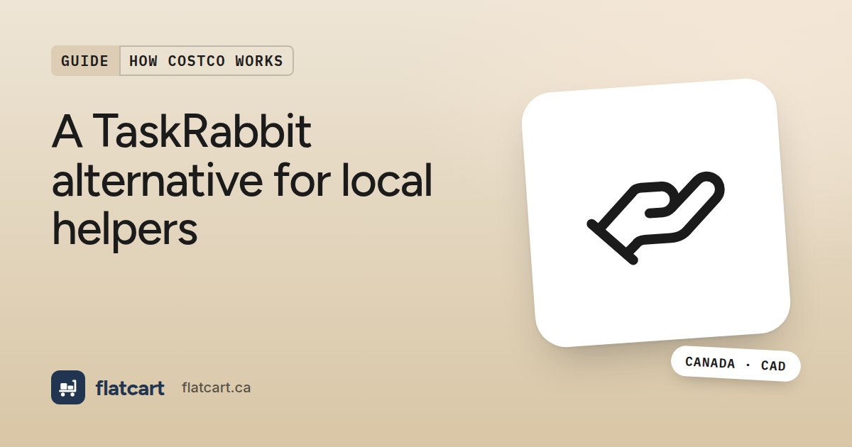 Illustration of a helping hand beside the title "A TaskRabbit alternative for local helpers"